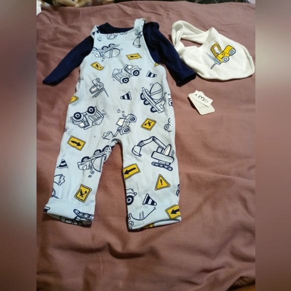 😍 Cute 3 piece boys overall set - Picture 2 of 2